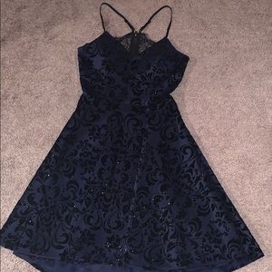 Dillard’s navy blue dress